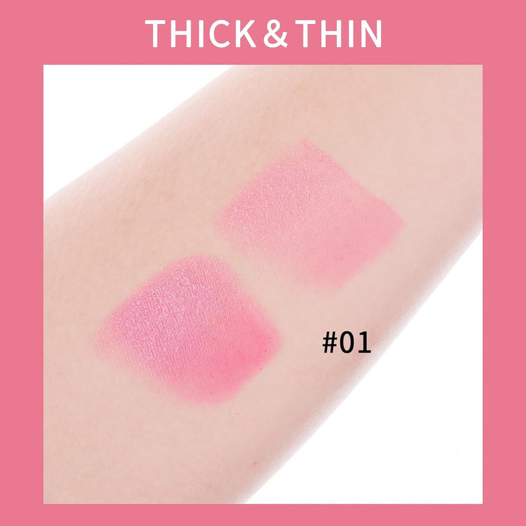 Multi-Functional Creamy Blush Stick - Smudge-Resistant & Long-Lasting for Cheeks, Lips, and Eyes
