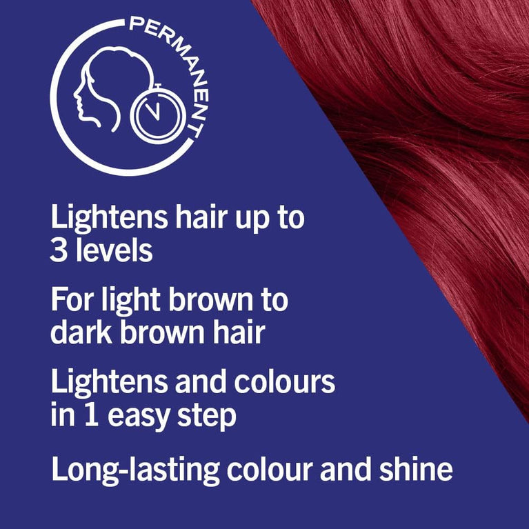 Radiant Red Hair Dye: Lightening and Coloring in One Easy Step