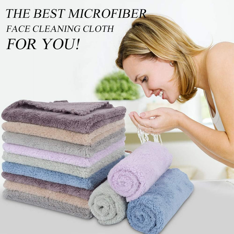 Ultra Soft Microfiber Face Cloth 9 Pack