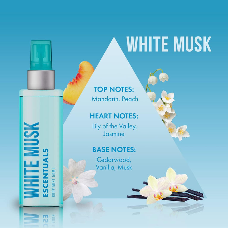 Escentuals Mini Mist Womens Gift Set - 4 x 50ml Body Mist Fragrance Spray