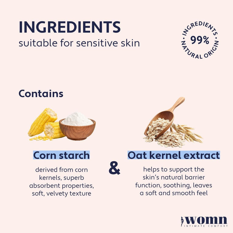 Dry & Fresh Talc-Free Body Powder for Women - Intimate Comfort and Protection, 100 g