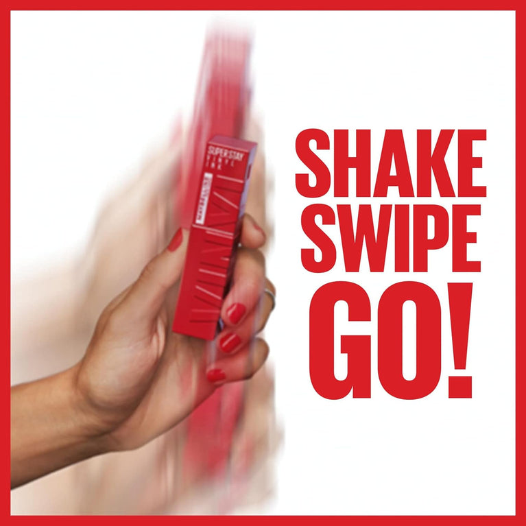 Maybelline New York SuperStay Liquid Lipstick, 16-Hour Longevity, Transfer-Free, Ultra-Gloss Finish, 50 Wicked Shade