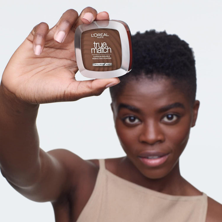 L'Oréal Paris Multi-Purpose Powder Foundation with Hyaluronic Acid for Flawless, Super-Blendable Coverage and Shine Control