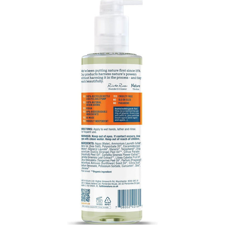 Invigorating Vegan Grapefruit and Orange Hand Wash - 400 ml