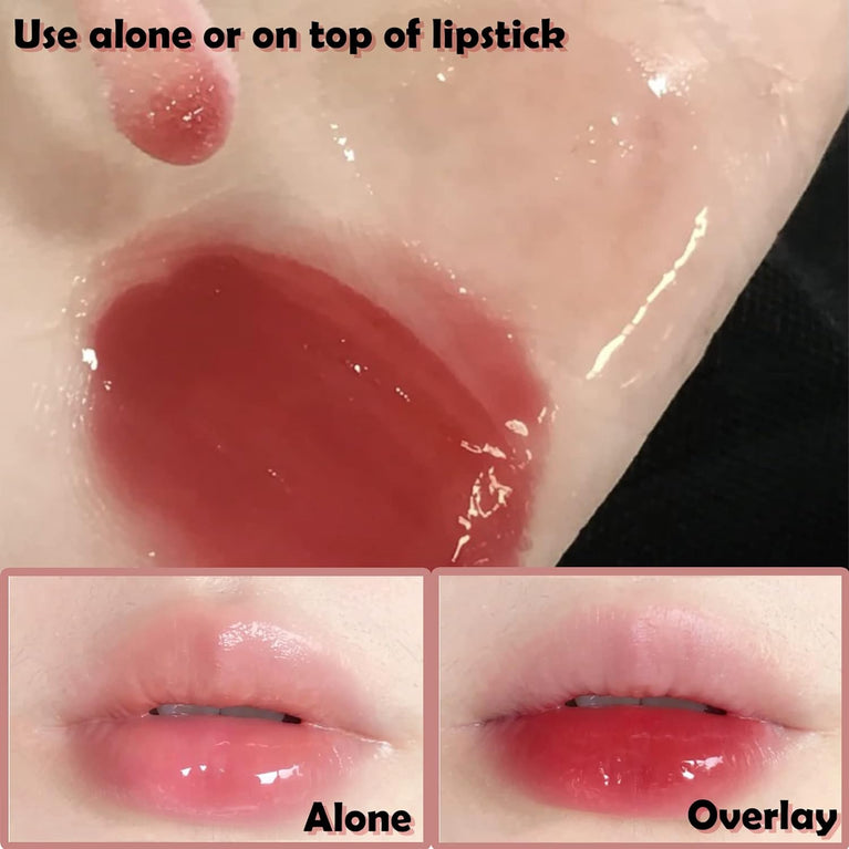 Honey-Infused Lip Gloss Duo: Moisturizing Lipstick and Gloss Set with Vitamin E - Transparent Lip Hydration Kit