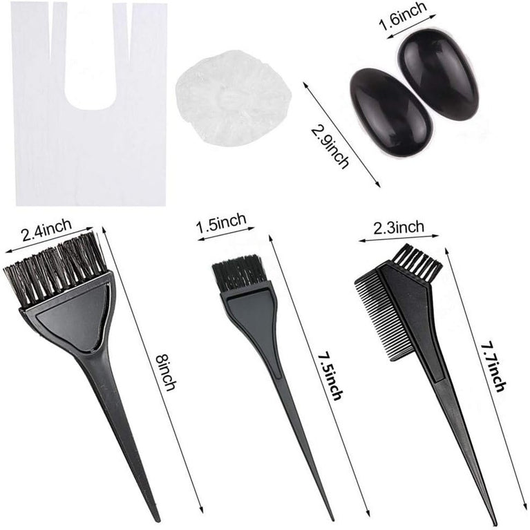Hair Dye Coloring Bowl, Brush, and Accessories Kit - 18 Piece Set