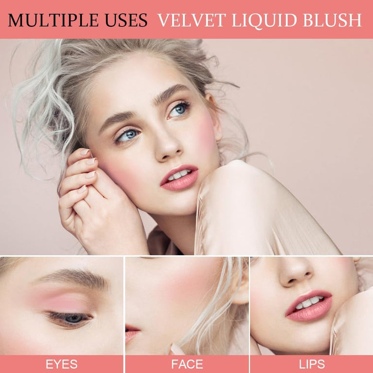 LOPHE Multi-Use Liquid Blush with Subtle Glitter Finish