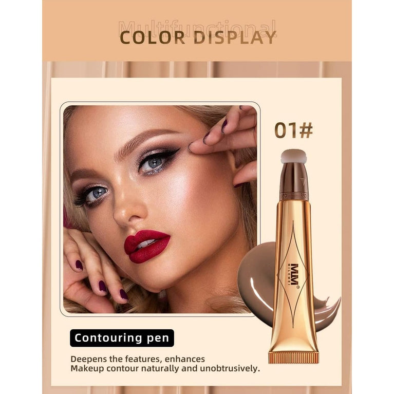 Radiant Beauty: 6-in-1 Contour & Highlighter Makeup Wand