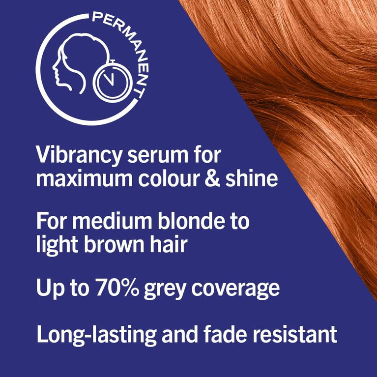 Schwarzkopf LIVE Intense Color, Long Lasting Orange Copper Hair Dye with Vibrancy Serum, Mango Twist