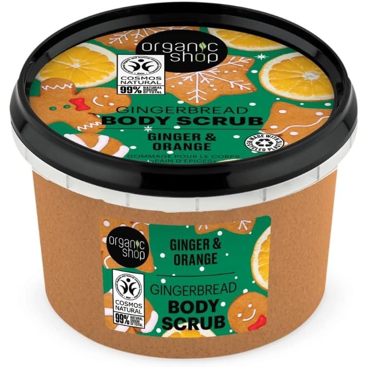 Gingerbread Body Scrub with Organic Ginger Extract and Orange Oil (250ml)