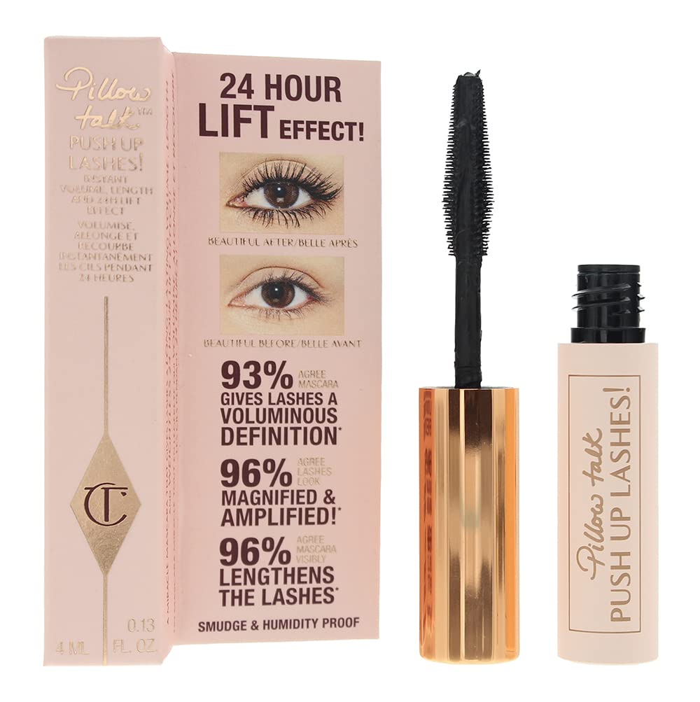 Charlotte Tilbury Pillow Talk Travel Size Volumizing Mascara with Micro Pro Pr Precision Paddle Brush - 4ml