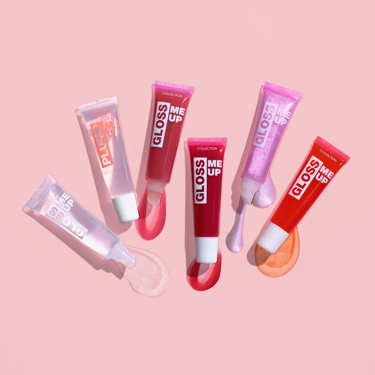Peppermint Scented Plump and Shine Lip Gloss by Collection Cosmetics: High-Shine, Long Wearing, Non-Sticky, Vegan, 10ml, Clear