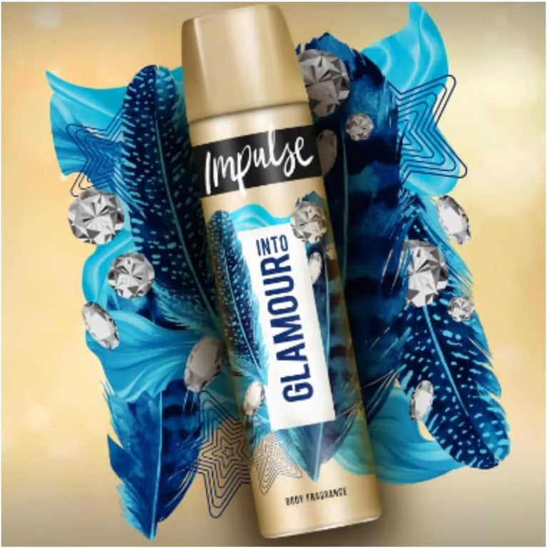 Impulse Variety Bundle - 3 Pack Body Fragrance Spray - Into Glamour, True Love, Be Surprised