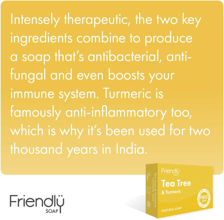 Natural Tea Tree & Turmeric Antibacterial Soap