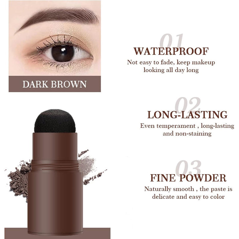 Hair Powder - Hair Fibres Hair Loss Treatment - Quickly Cover Hairline - Waterproof and Sweatproof Hairline Cover for Thinning Hair - White Hair Spray Temporary - Grey Hair Root Concealer (Dark Brown)