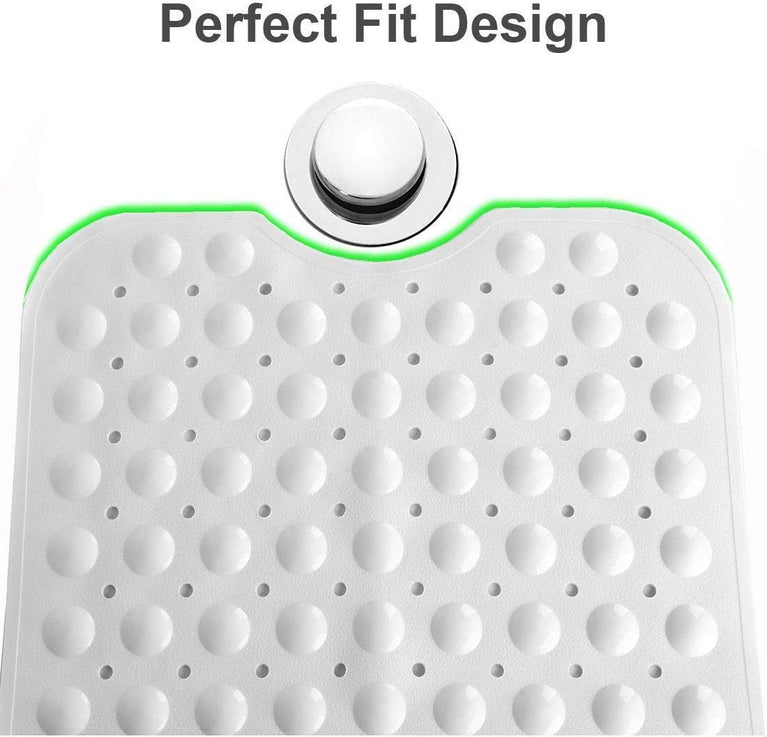 Pinzz Extra Long Non-Slip Bathtub Mat with Modern Design