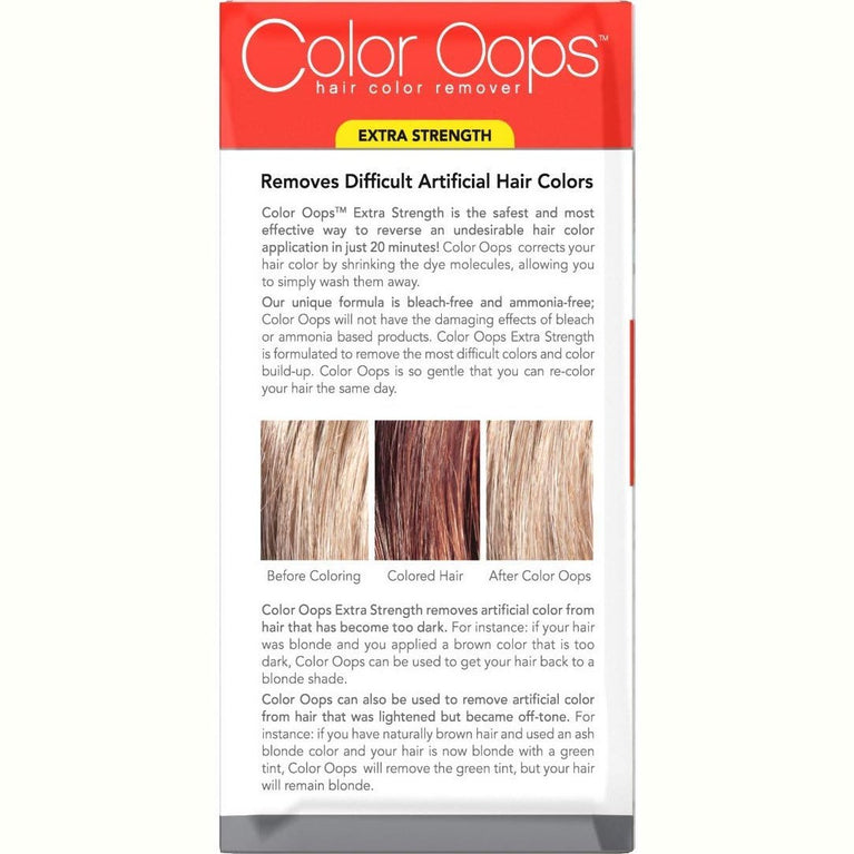 Developlus FCOP0002 Color Oops Hair Color Remover, Extra Strength, Extra Conditioning