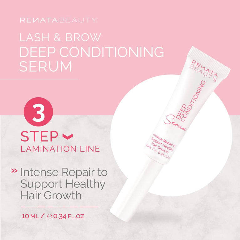 RB RENATA BEAUTY Eyelash & Brow Renewal Serum – Nourishing & Repairing Lash Lift Aftercare – Deeply Conditioning Serum for Post-Lamination Brow & Eyelash Care – Daily Strength & Vitality Boost