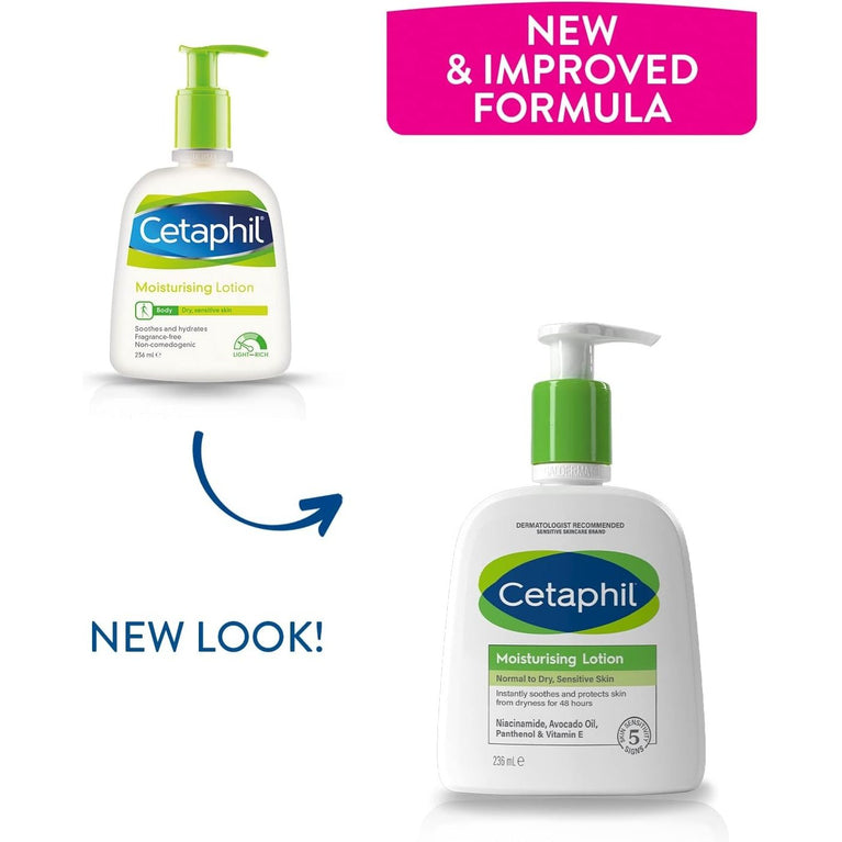 Nourishing Cetaphil Moisturising Lotion for Normal to Dry, Sensitive Skin, 1L