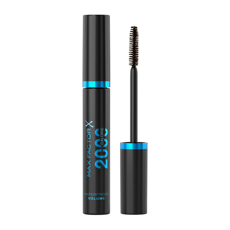 Max Factor Volume-Boosting 2000 Calorie Mascara, Black/Brown, Waterproof and Smudge-Proof, 9ml, Perfect for Sensitive Eyes