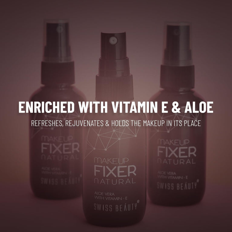 Ultra-Durable Makeup Setting Spray with Skin-Nourishing Aloe Vera and Vitamin E