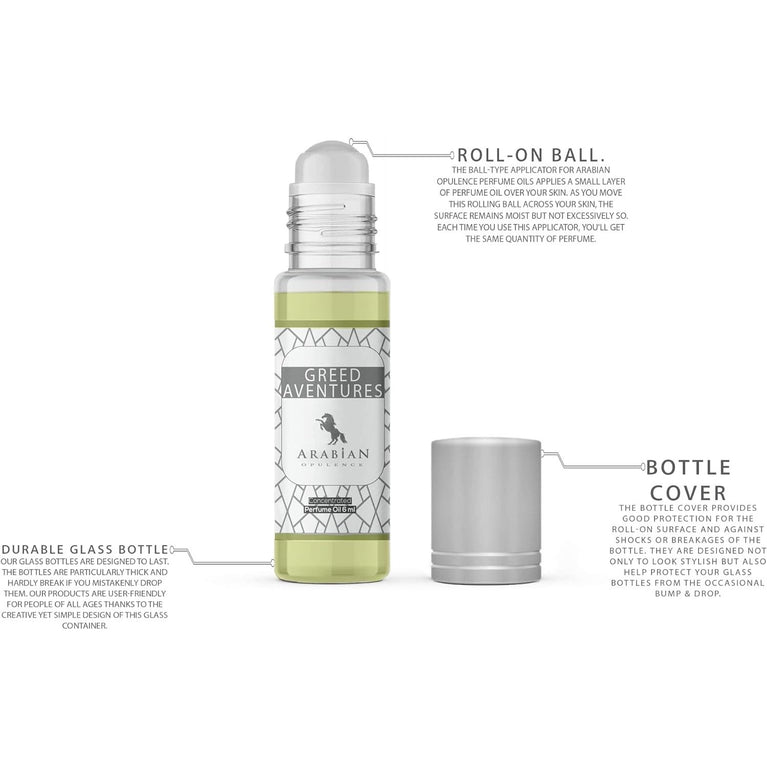 FR78 GREED ADVENTURES Men's Perfume Oil - 6ml Roll-On Bottle