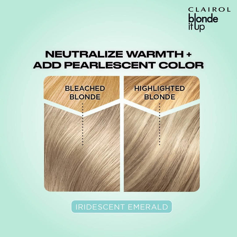 Clairol Crystal Glow Iridescent Emerald Blonde Toning Kit