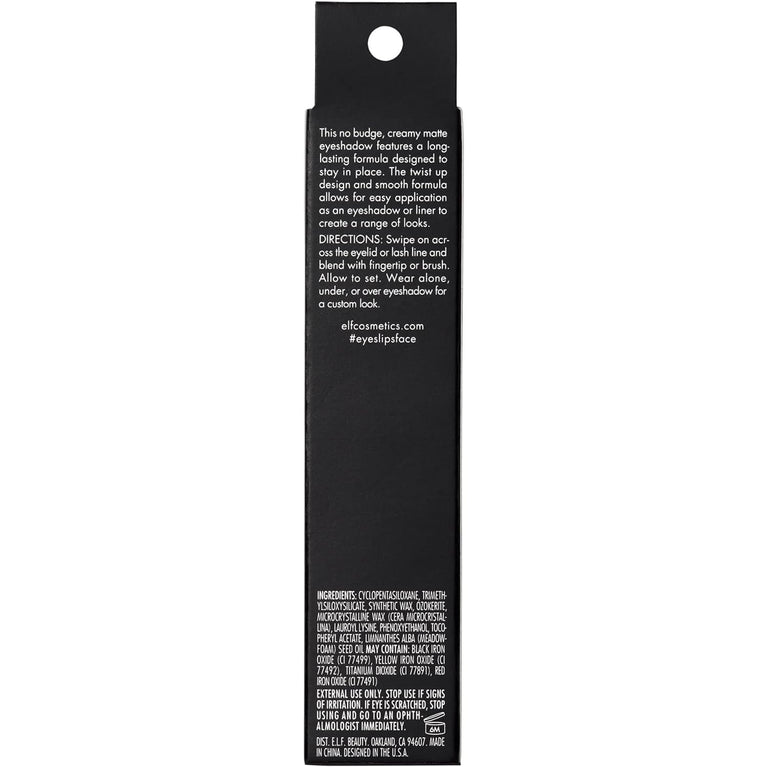 e.l.f. Thrift Shop Shade, Crease-Resistant Matte Eyeshadow Stick with Long-Lasting Formula