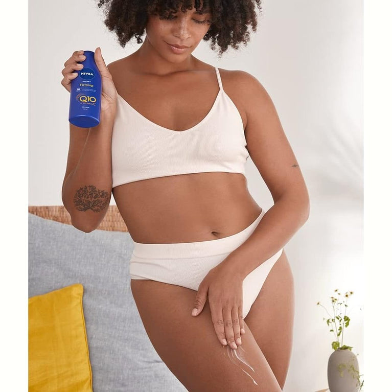 NIVEA Q10 Firming Rich Body Lotion with Vitamin C for Dry Skin