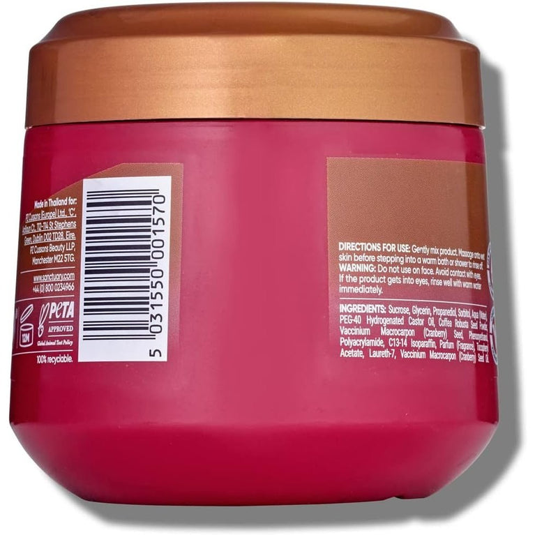 Luxurious Sanctuary Spa Ruby Oud Coffee Scrub - Vegan and Cruelty-Free 300 ml