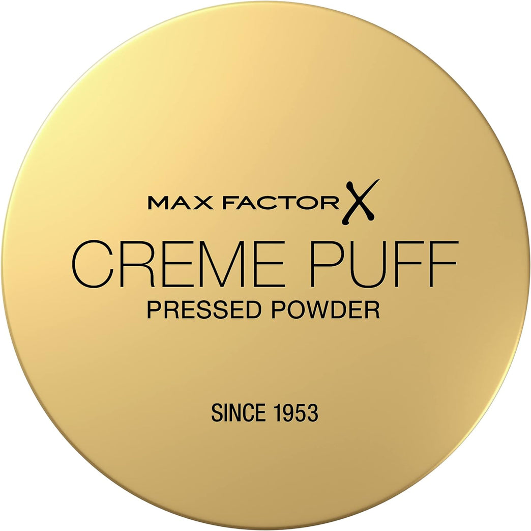 Max Factor Translucent Crème Puff Pressed Powder for Flawless Finish and Shine Control, 14g