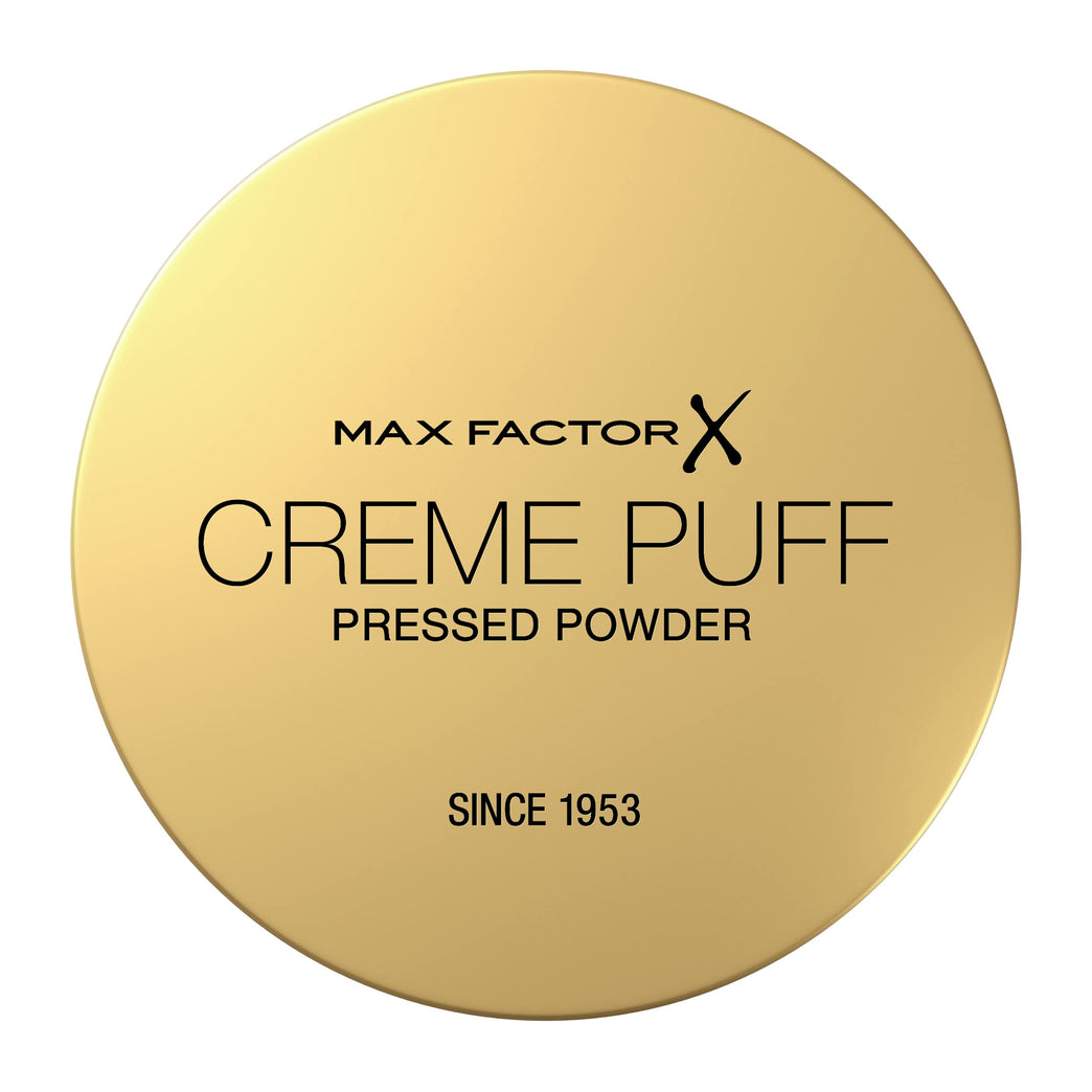 Max Factor Translucent Crème Puff Pressed Powder for Flawless Finish and Shine Control, 14g