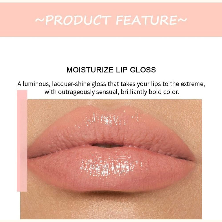 Ultimate Lip Shine 6-Pack: Hydrating Lip Gloss Set with Varied Tints, Long-Lasting Waterproof Liquid Lipstick for Women and Girls - Gift Set A