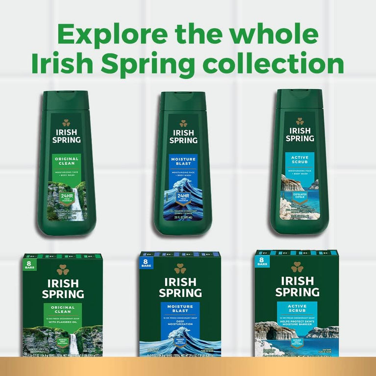 Irish Spring Original Deodorant Soap - Value Pack of 3
