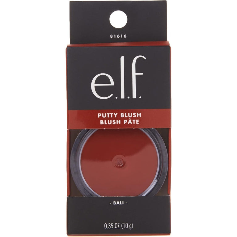 e.l.f. Bali Putty Blush with Argan Oil & Vitamin E, Cream-to-Powder, Ultra-Pigmented, 0.35 Oz (10g)