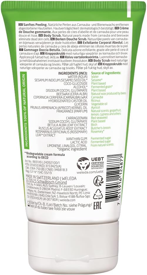 Weleda Birch Body Scrub, 150 ml