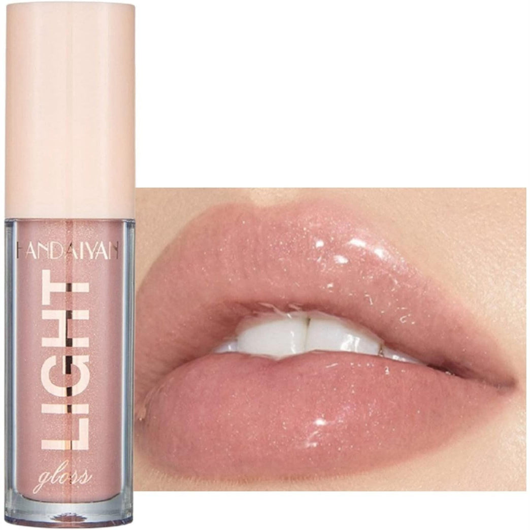 Long-Lasting Lip Stain & Plumping Gloss with Hydrating Formula, Tinted Balm for Smooth, Full, Lustrous Lips - Nude & Pink Tones (#803)