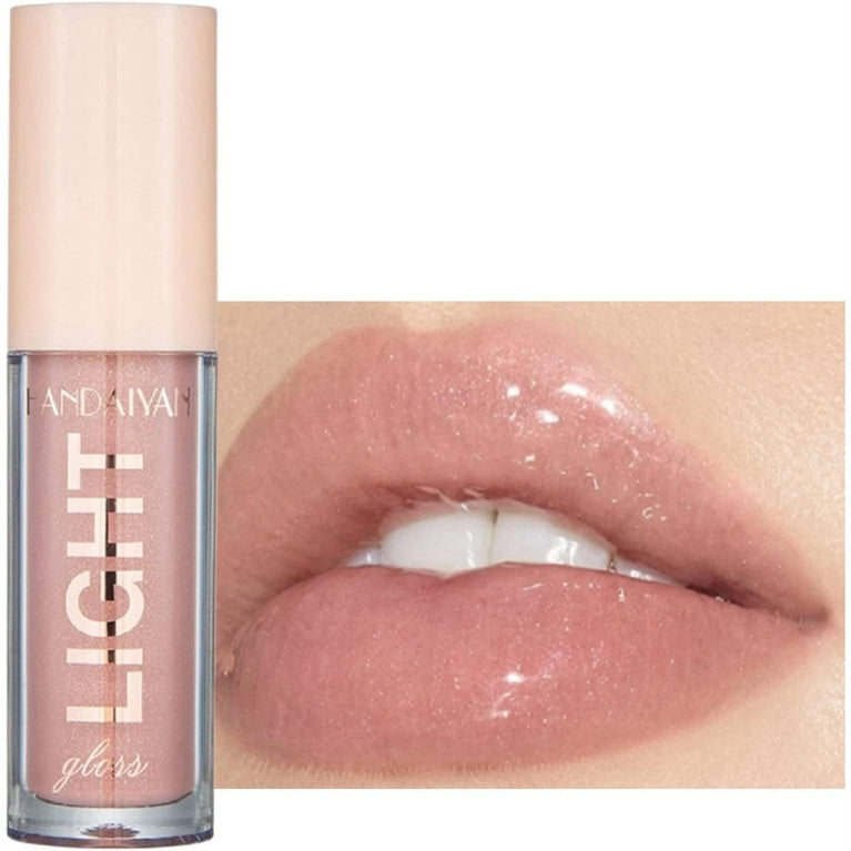 Long-Lasting Lip Stain & Plumping Gloss with Hydrating Formula, Tinted Balm for Smooth, Full, Lustrous Lips - Nude & Pink Tones (#803)