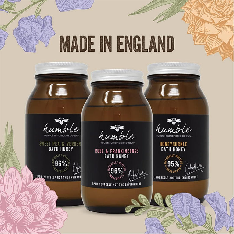 Luxurious Rose & Frankincense Bath Honey (275ml) - Eco-Friendly and Cruelty-Free