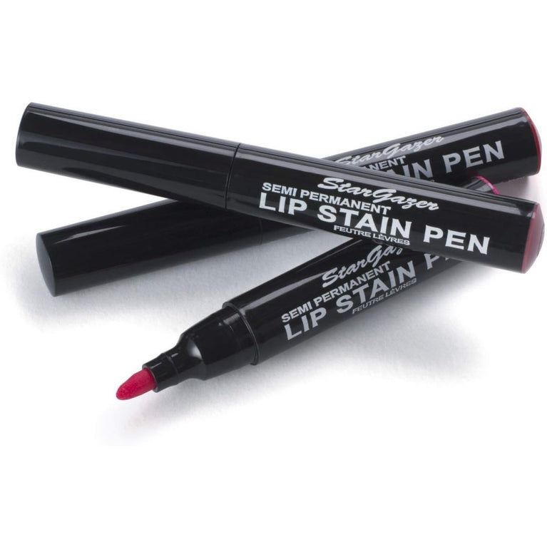 Stargazer Vegan Lip Stain Pen with 12-Hour Stay, Transfer-Proof, Cruelty-Free Formula, and Reversible Precision Tip