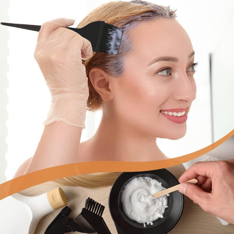 Hair Dye Brush Set with Double-sided Coloring Comb for DIY Hair Coloring (2PCS)