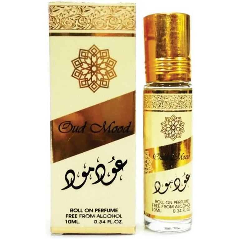 Oud Mood Perfume Oil with Vanilla, Oud, and Amber Fragrance
