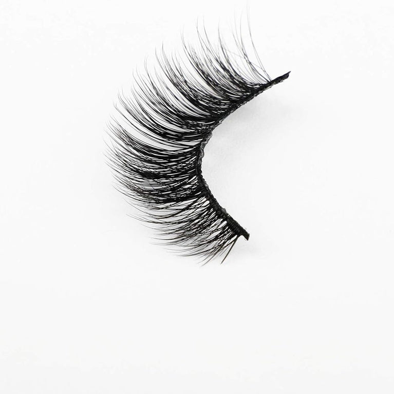 Newcally Vegan-Friendly 3D Faux Mink Eyelashes - 14 Pairs of Cat Eye Look Fluffy Strip Lashes, Hand-Knotted and Cruelty-Free