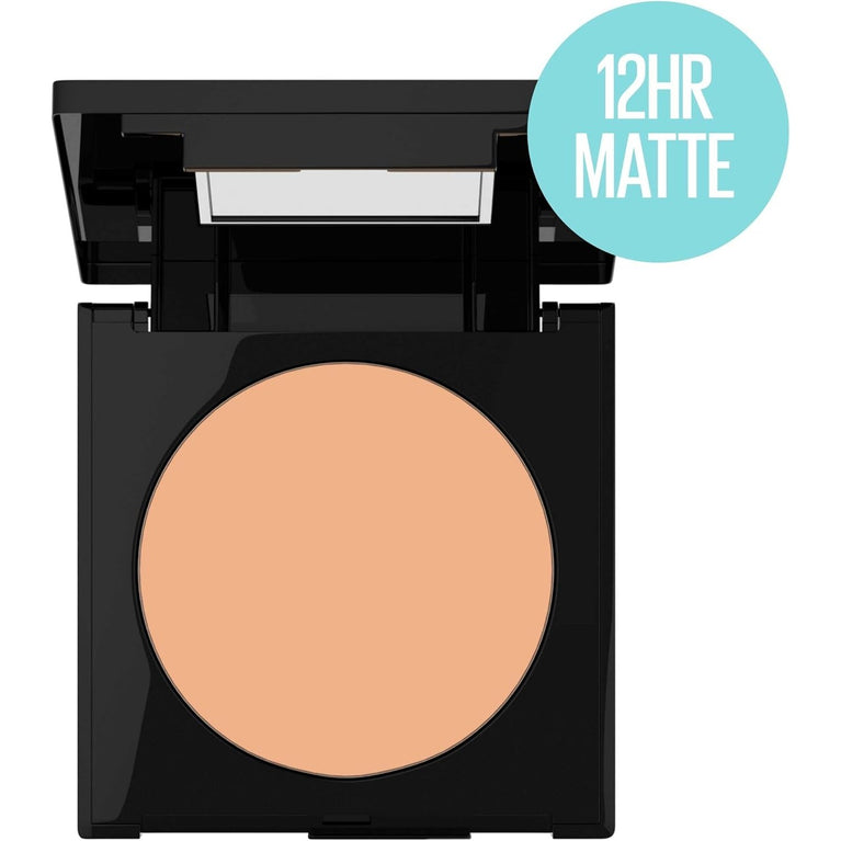 MAYBELLINE Shine Control Fit Me Matte + Poreless Face Powder in Natural Beige 220 - Ideal for Normal to Oily Skin Types