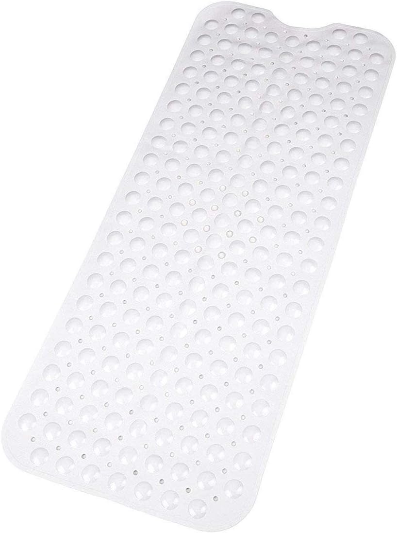 Pinzz Extra Long Non-Slip Bathtub Mat with Modern Design