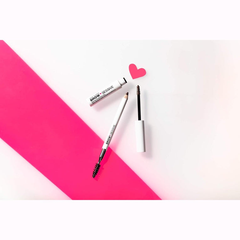 Wet 'n' Wild Brow-Sessive Medium Brown Eyebrow Pencil, Dual-Functional with Spoolie Brush, for Natural, Buildable Eyebrow Definition