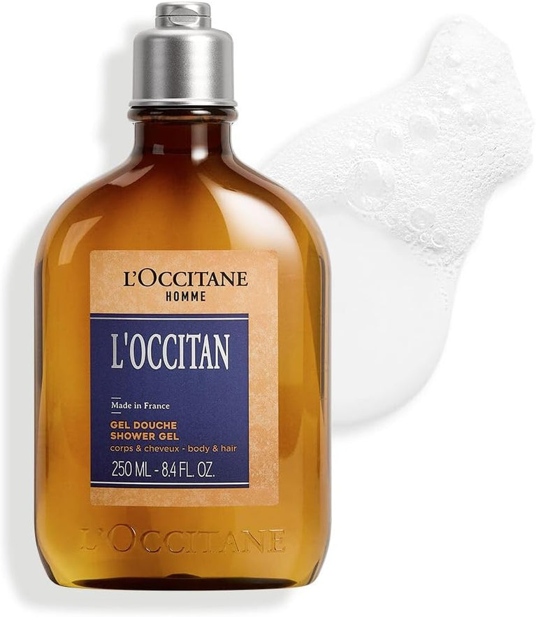L'OCCITANE Lavender Shower Gel - 2-in-1 Hair & Body Wash for Men