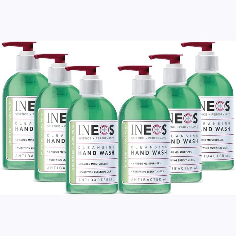Moisturising Cucumber & Aloe Vera Hand Soap - Pack of 6 x 250ml Bottles