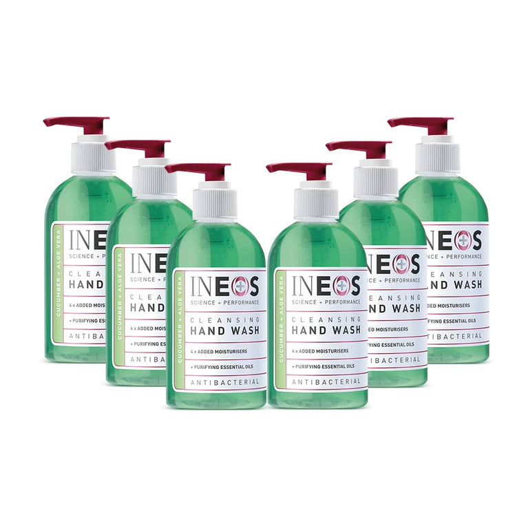 Moisturising Cucumber & Aloe Vera Hand Soap - Pack of 6 x 250ml Bottles
