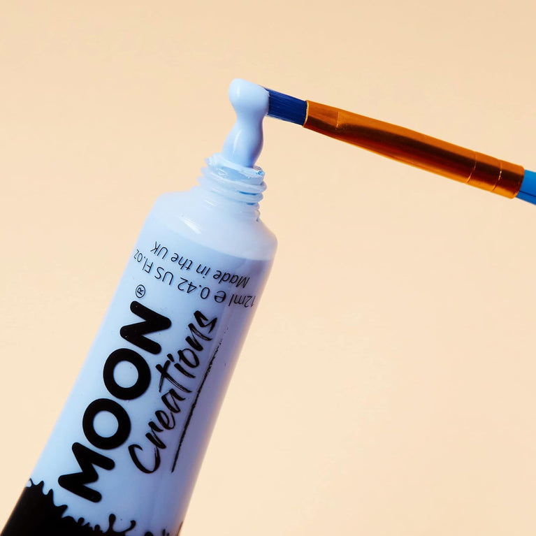 Moon Creations Ultimate Face & Body Paint Set - Long Lasting, Ready-to-Use, Non-Flake Paints - Perfect for Kids, Adults, Festivals, Fancy Dress, Halloween & More - Cruelty-Free, UK Made, 12ml Tubes